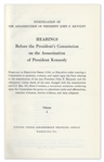 First Edition, 26 Volume Set of the Warren Commission's Report on the Assassination of John F. Kennedy